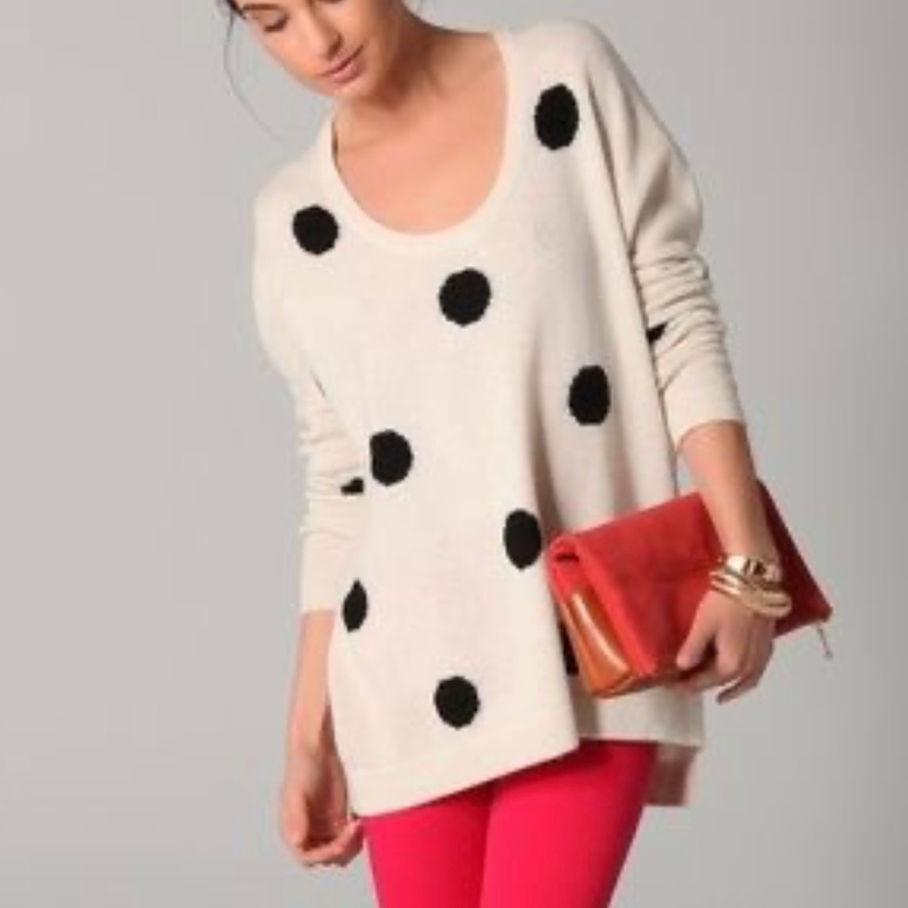 NBW: Torn By Ronny Kobo White Jovia Polka Dot (M)